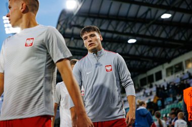 Arkadiusz Pyrka, Polonya ve Gürcistan milli takımları arasında oynanan UEFA U-21 2025 maçında görüldü (Maciej Rogowski)