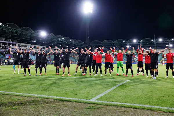 Gürcistan 'ın oyuncuları, Polonya ve Gürcistan milli takımları arasında oynanan UEFA U-21-2025 maçında görüldü (Maciej Rogowski)