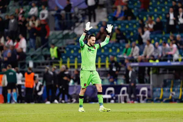 Luka Kharatishvili, Polonya ve Gürcistan milli takımları arasında oynanan UEFA Euro U-21 2025 maçında gol üstüne gol atarken görüldü (Maciej Rogowski)