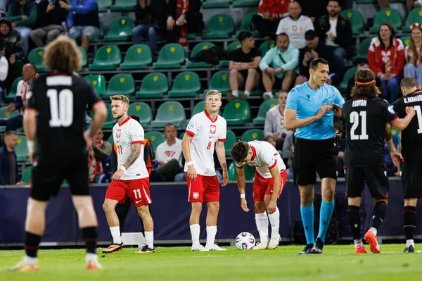 Jakub Kaluzinski, Polonya ve Gürcistan milli takımları arasında oynanan UEFA U-21 2025 maçında görüldü (Maciej Rogowski)