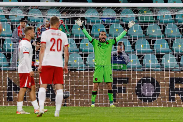 Luka Kharatishvili, Polonya ve Gürcistan milli takımları arasında oynanan UEFA U-21 2025 maçında görüldü (Maciej Rogowski)