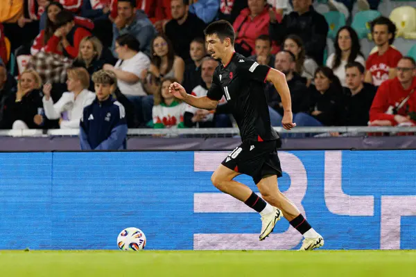 Giorgi Maisuradze, Polonya ve Gürcistan milli takımları arasında oynanan UEFA U-21 2025 maçında görüldü (Maciej Rogowski)