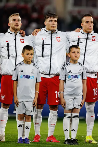 Mariusz Fornalczyk, Arkadiusz Pyrka ve Dominik Marczuk, UEFA Euro U-21 2025 maçında Polonya ve Gürcistan milli takımları arasında görüldü (Maciej Rogowski)