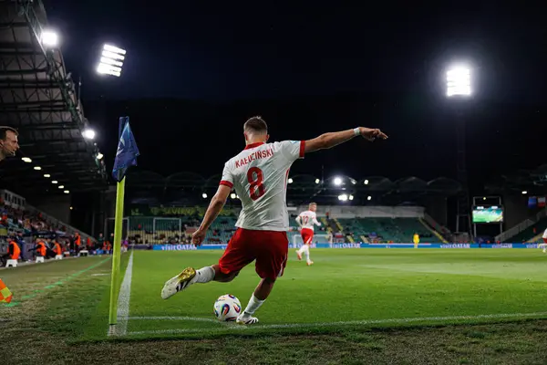 Jakub Kaluzinski, Polonya ve Gürcistan milli takımları arasında oynanan UEFA U-21 2025 maçında görüldü (Maciej Rogowski)