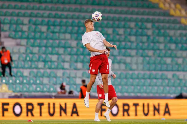 Jakub Kaluzinski, Polonya ve Gürcistan milli takımları arasında oynanan UEFA U-21 2025 maçında görüldü (Maciej Rogowski)