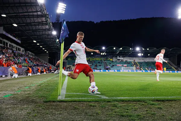 Jakub Kaluzinski, Polonya ve Gürcistan milli takımları arasında oynanan UEFA U-21 2025 maçında görüldü (Maciej Rogowski)