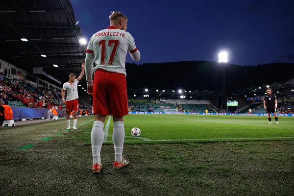 Mariusz Fornalczyk UEFA Euro U-21 2025 maçında Polonya ve Gürcistan milli takımları arasında görüldü (Maciej Rogowski)