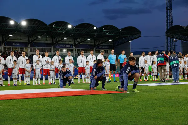 Polonya ve Gürcistan milli takımları arasında oynanan UEFA U-21-2025 maçında her iki takımın oyuncuları da görüldü (Maciej Rogowski)