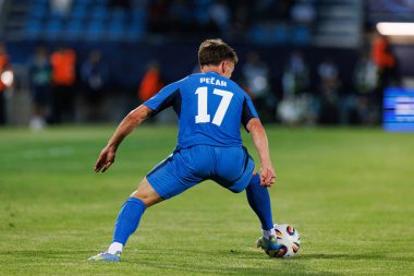 Martin Pecar, Almanya ve Slovenya milli takımları arasında oynanan UEFA U-21-2025 maçında görüldü (Maciej Rogowski)