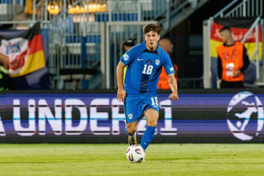 Marko Brest, Almanya ve Slovenya milli takımları arasında oynanan UEFA U-21-2025 maçında görüldü (Maciej Rogowski)