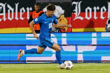 Marko Brest, Almanya ve Slovenya milli takımları arasında oynanan UEFA U-21-2025 maçında görüldü (Maciej Rogowski)