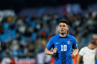 Svit Seslar, Almanya ve Slovenya milli takımları arasında oynanan UEFA U-21-2025 maçında görüldü (Maciej Rogowski)