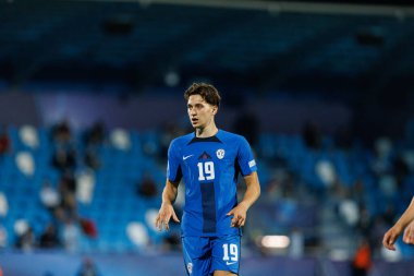 Enrick Ostrc, Almanya ve Slovenya milli takımları arasında oynanan UEFA U-21-2025 maçında görüldü (Maciej Rogowski)