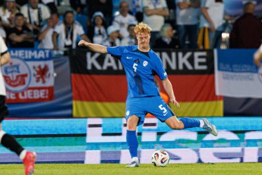 Lovro Goliç, Almanya ve Slovenya milli takımları arasında oynanan UEFA U-21-2025 maçında görüldü (Maciej Rogowski)