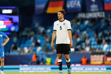 UEFA U-21-2025 maçında Almanya ve Slovenya milli takımları arasında Max Rosenfelder görüldü (Maciej Rogowski)