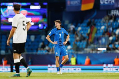 Tjas Begiç, Almanya ve Slovenya milli takımları arasında oynanan UEFA U-21-2025 maçında görüldü (Maciej Rogowski)