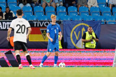 Lovro Goliç, Almanya ve Slovenya milli takımları arasında oynanan UEFA U-21-2025 maçında görüldü (Maciej Rogowski)
