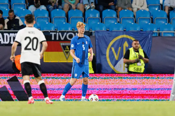 Lovro Goliç, Almanya ve Slovenya milli takımları arasında oynanan UEFA U-21-2025 maçında görüldü (Maciej Rogowski)