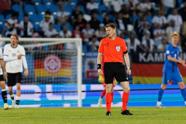 Jacob A Sundberg, Almanya ve Slovenya milli takımları arasında oynanan UEFA U-21-2025 maçında görüldü (Maciej Rogowski)