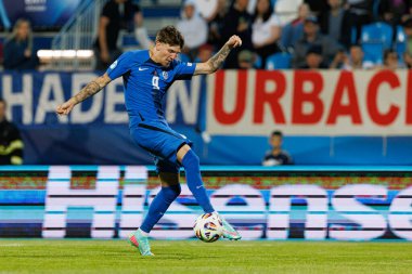 Tio Cipot, Almanya ve Slovenya milli takımları arasında oynanan UEFA U-21-2025 maçında görüldü (Maciej Rogowski)