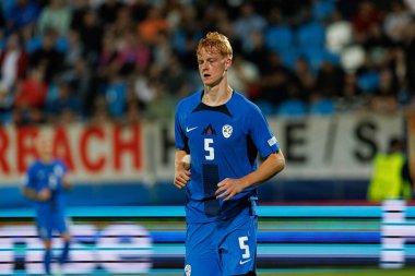 Lovro Goliç, Almanya ve Slovenya milli takımları arasında oynanan UEFA U-21-2025 maçında görüldü (Maciej Rogowski)