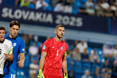 Martin Turk, Almanya ve Slovenya milli takımları arasında oynanan UEFA U-21-2025 maçında görüldü (Maciej Rogowski)