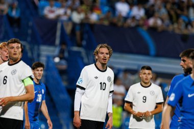 Nick Woltemade, Almanya ve Slovenya milli takımları arasında oynanan UEFA U-21-2025 maçında görüldü (Maciej Rogowski)