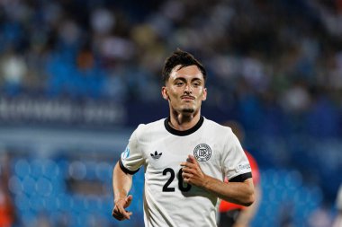 Paul Nebel, Almanya ve Slovenya milli takımları arasında oynanan UEFA U-21-2025 maçında görüldü (Maciej Rogowski)