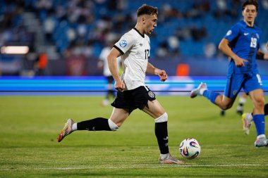 Brajan Gruda, Almanya ve Slovenya milli takımları arasında oynanan UEFA U-21-2025 maçında görüldü (Maciej Rogowski)