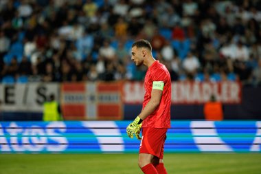 Martin Turk, Almanya ve Slovenya milli takımları arasında oynanan UEFA U-21-2025 maçında görüldü (Maciej Rogowski)