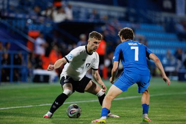 Brajan Gruda, Almanya ve Slovenya milli takımları arasında oynanan UEFA U-21-2025 maçında görüldü (Maciej Rogowski)