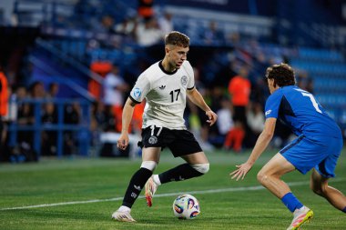 Brajan Gruda, Almanya ve Slovenya milli takımları arasında oynanan UEFA U-21-2025 maçında görüldü (Maciej Rogowski)