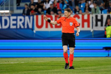 Jacob A Sundberg, Almanya ve Slovenya milli takımları arasında oynanan UEFA U-21-2025 maçında görüldü (Maciej Rogowski)