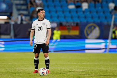 Paul Nebel, Almanya ve Slovenya milli takımları arasında oynanan UEFA U-21-2025 maçında görüldü (Maciej Rogowski)