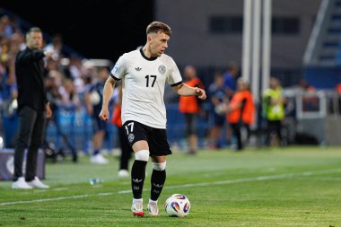 Brajan Gruda, Almanya ve Slovenya milli takımları arasında oynanan UEFA U-21-2025 maçında görüldü (Maciej Rogowski)
