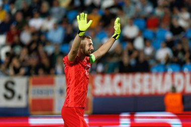 Martin Turk, Almanya ve Slovenya milli takımları arasında oynanan UEFA U-21-2025 maçında görüldü (Maciej Rogowski)