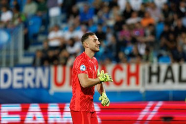 Martin Turk, Almanya ve Slovenya milli takımları arasında oynanan UEFA U-21-2025 maçında görüldü (Maciej Rogowski)