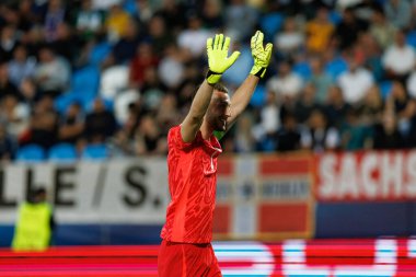 Martin Turk, Almanya ve Slovenya milli takımları arasında oynanan UEFA U-21-2025 maçında görüldü (Maciej Rogowski)