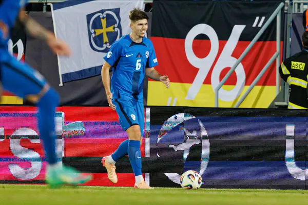 Zan Jevsenak, Almanya ve Slovenya milli takımları arasında oynanan UEFA U-21 2025 maçında görüldü (Maciej Rogowski)