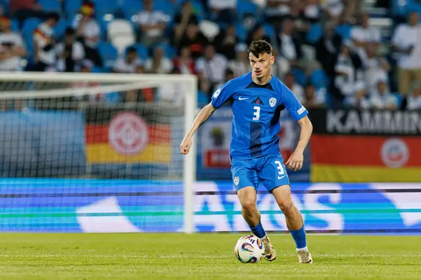 Almanya ve Slovenya milli takımları arasında oynanan UEFA U-21-2025 maçında Srdan Kuzmiç görüldü (Maciej Rogowski)