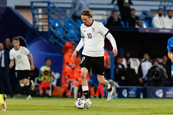 Nick Woltemade, Almanya ve Slovenya milli takımları arasında oynanan UEFA U-21-2025 maçında görüldü (Maciej Rogowski)