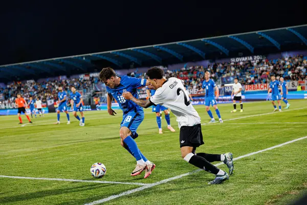 Almanya ve Slovenya milli takımları arasında oynanan UEFA U-21-2025 maçında Marko Brest ve Nnamdi Collins görüldü (Maciej Rogowski)