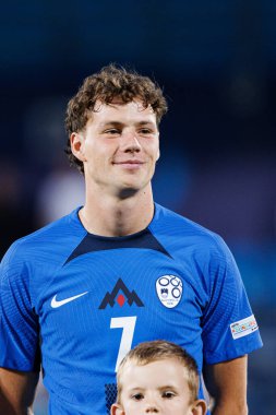 Tjas Begiç, Almanya ve Slovenya milli takımları arasında oynanan UEFA U-21-2025 maçında görüldü (Maciej Rogowski)