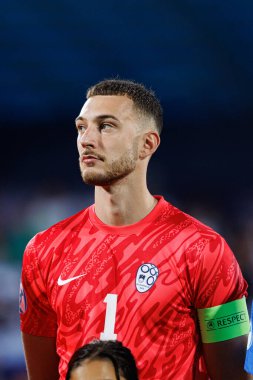 Martin Turk, Almanya ve Slovenya milli takımları arasında oynanan UEFA U-21-2025 maçında görüldü (Maciej Rogowski)