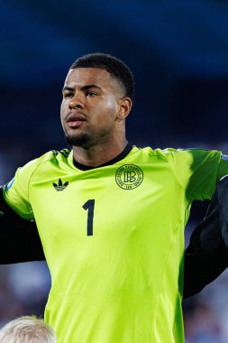 Noah Atubolu, Almanya ve Slovenya milli takımları arasında oynanan UEFA U-21-2025 maçında görüldü (Maciej Rogowski)