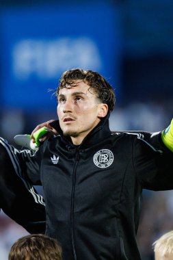 Rocco Reitz, Almanya ve Slovenya milli takımları arasında oynanan UEFA U-21-2025 maçında görüldü (Maciej Rogowski)