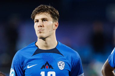Marko Brest, Almanya ve Slovenya milli takımları arasında oynanan UEFA U-21-2025 maçında görüldü (Maciej Rogowski)