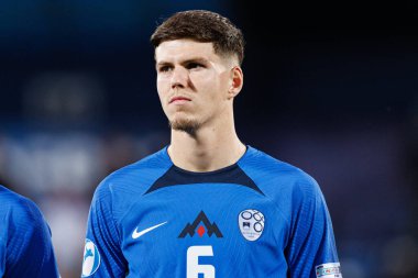 Zan Jevsenak, Almanya ve Slovenya milli takımları arasında oynanan UEFA U-21 2025 maçında görüldü (Maciej Rogowski)
