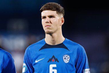 Zan Jevsenak, Almanya ve Slovenya milli takımları arasında oynanan UEFA U-21 2025 maçında görüldü (Maciej Rogowski)