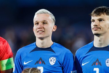 Mitja Ileniç, Almanya ve Slovenya milli takımları arasında oynanan UEFA U-21-2025 maçında görüldü (Maciej Rogowski)